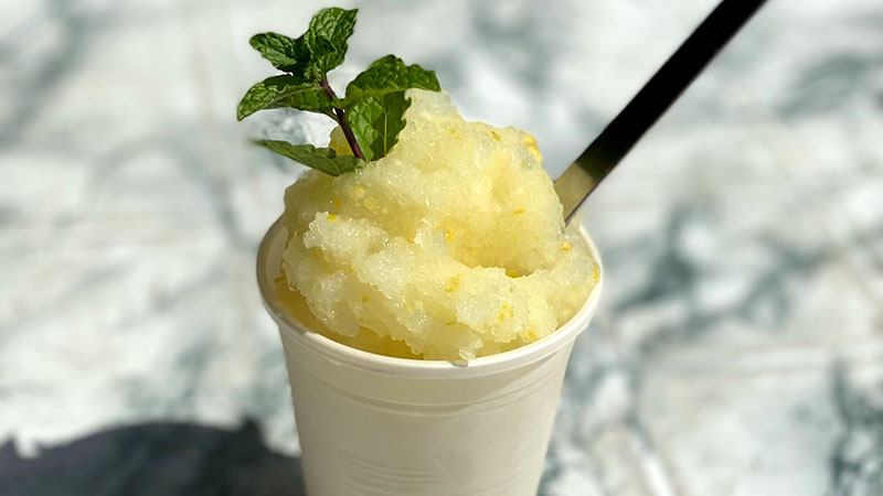 Granita limone e menta veloce