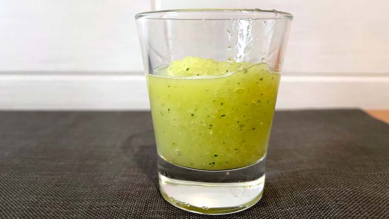 Granita limone, menta e zenzero veloce