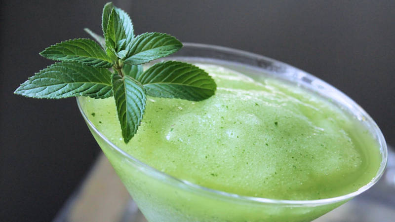 Granita verde menta e mela