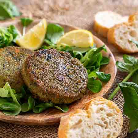 Hamburger di spinaci