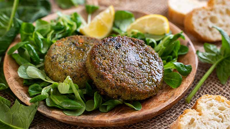 Hamburger di spinaci