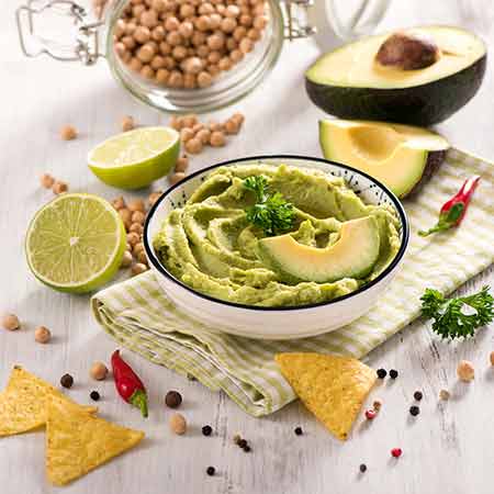 Hummus di avocado