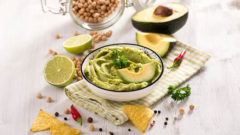 Hummus di avocado