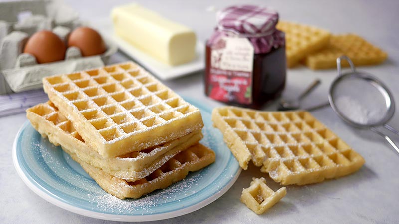 Impasto per waffle veloce