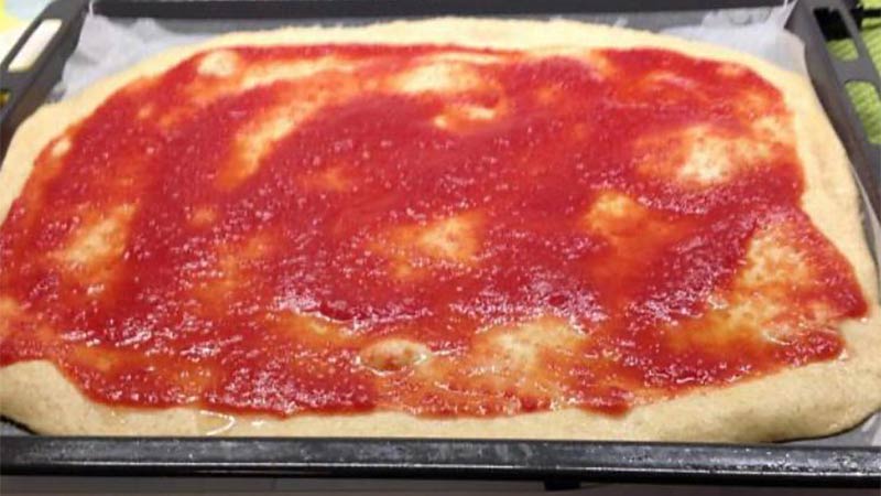 Impasto pizza con lievito madre essiccato