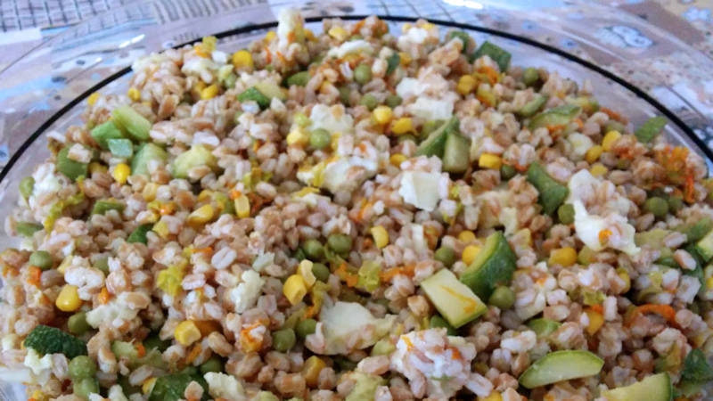 Insalata di farro e zucchine