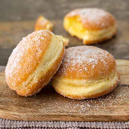 Krapfen fritti alla crema