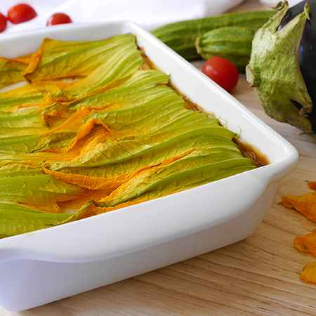 Lasagne ai fiori di zucca