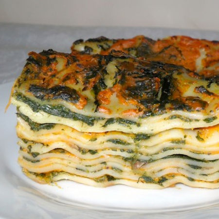 Lasagne zucca e spinaci