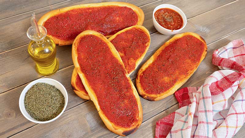 Lingue di pizza rossa