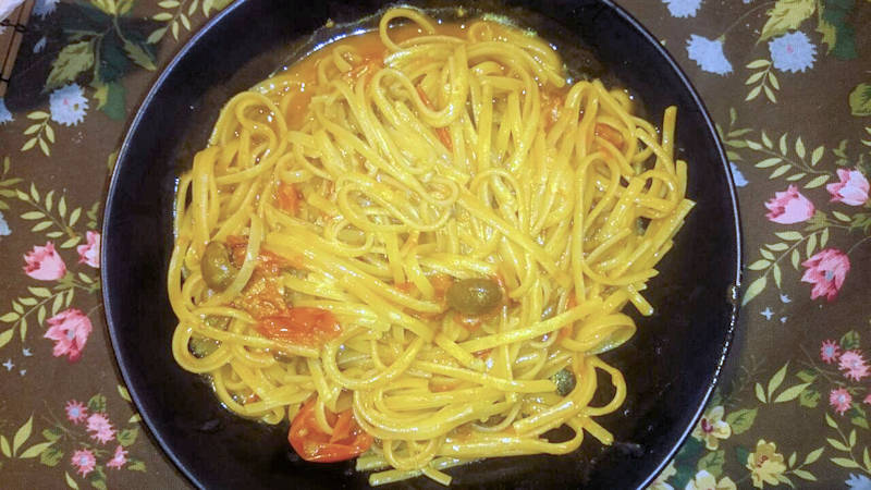 Linguine alla Volta e man