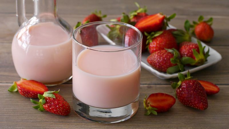 Liquore panna e fragola