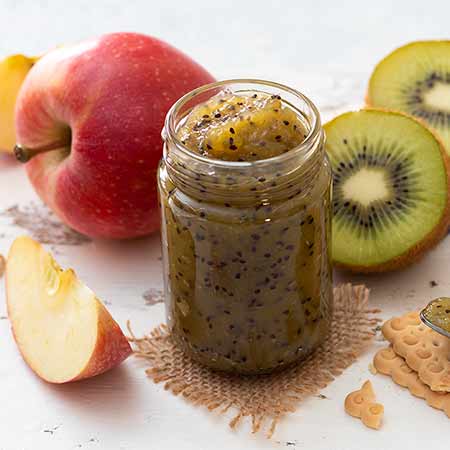 Marmellata di kiwi e mele