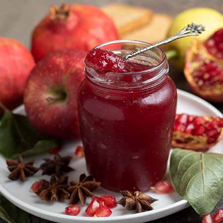 Marmellata di melograno senza zucchero