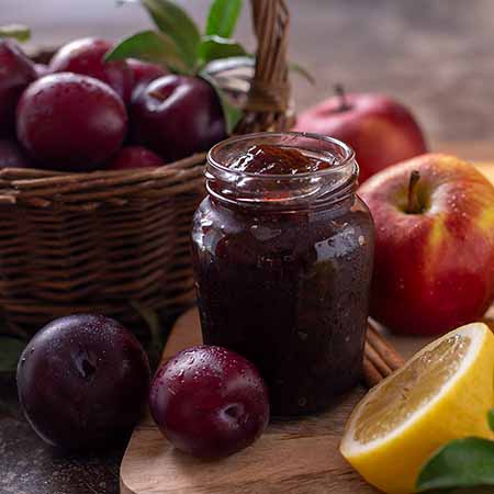 Marmellata di susine nere senza zucchero