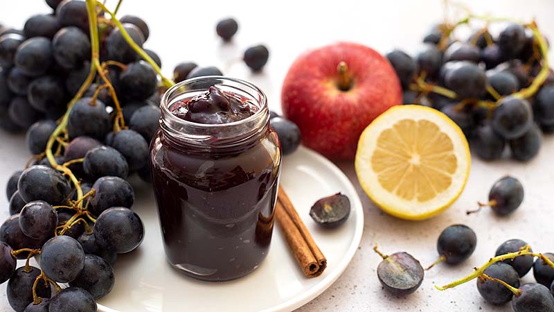 Marmellata di uva senza zucchero