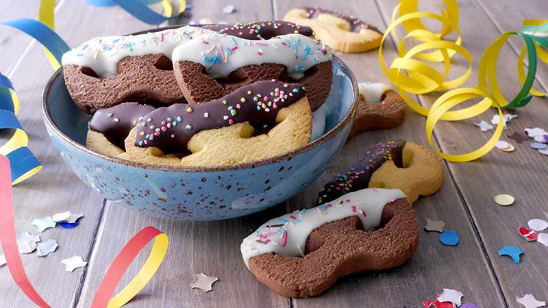 Biscotti mascherine di Carnevale