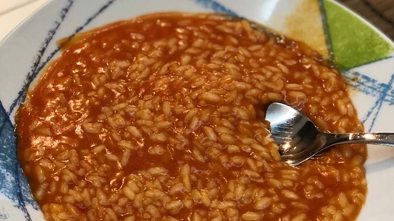 Minestra di riso al pomodoro