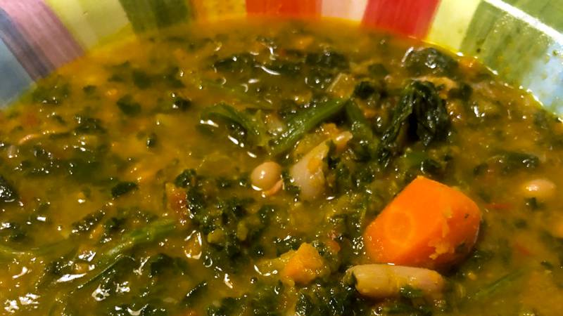 Minestra di spinaci e fagioli