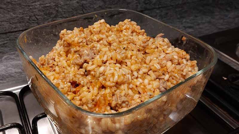 Mix di cereali, salsiccia, zucca e provola