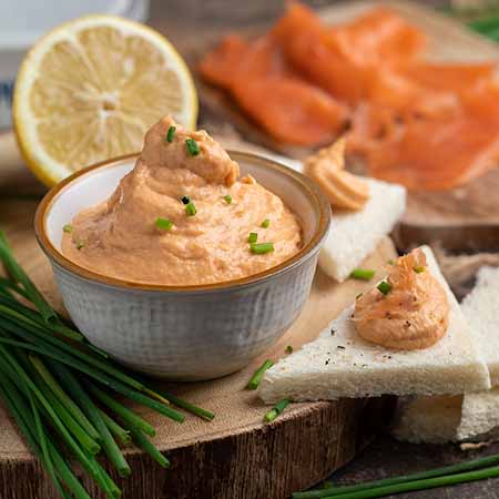 Mousse al salmone senza burro