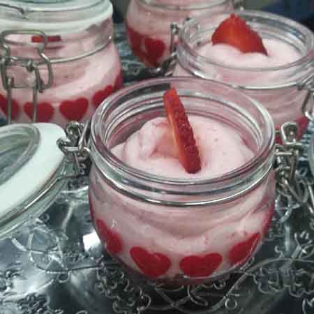 Mousse di fragole