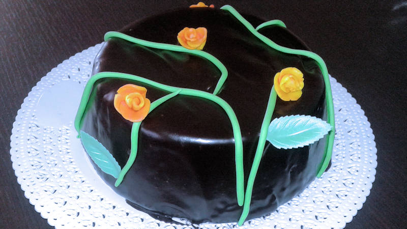 Mud cake con ganache al cioccolato