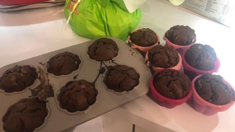 Muffin ai tre cioccolati