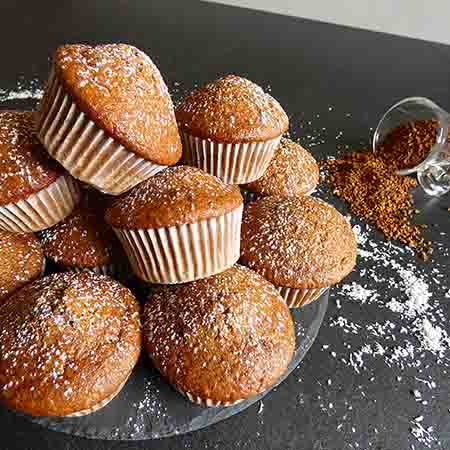 Muffin al caffè e cocco