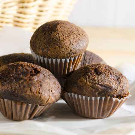 Muffin al cioccolato vegani