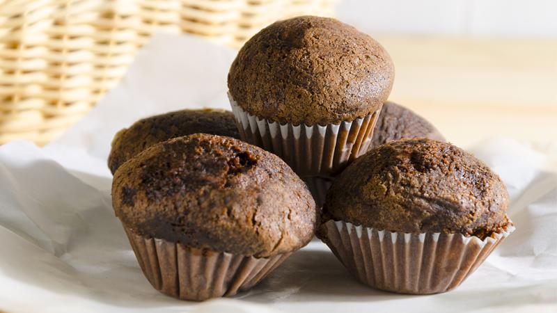 Muffin al cioccolato vegani