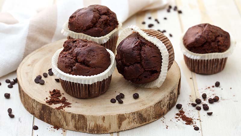 Muffin al doppio cioccolato