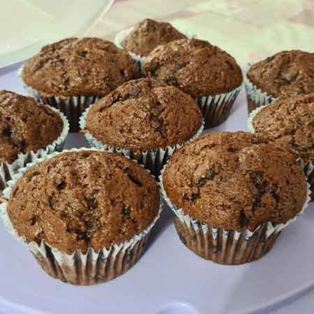 Muffin al doppio cioccolato senza burro