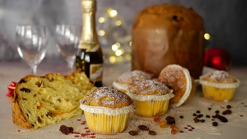 Muffin al panettone