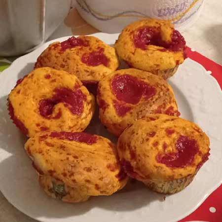 Muffin alla pizza veloci