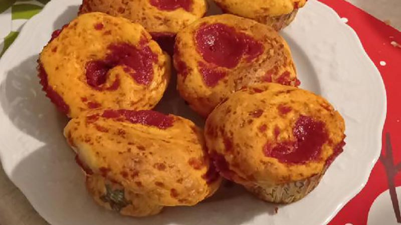 Muffin alla pizza veloci