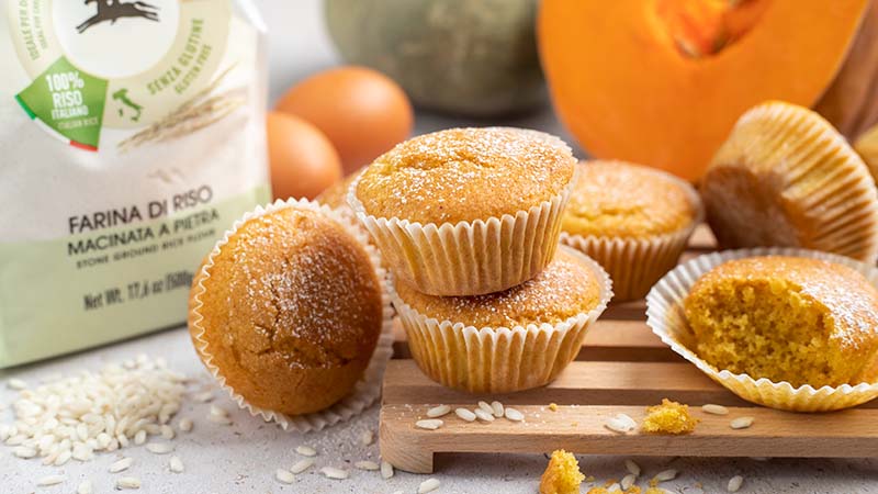 Muffin alla zucca senza glutine