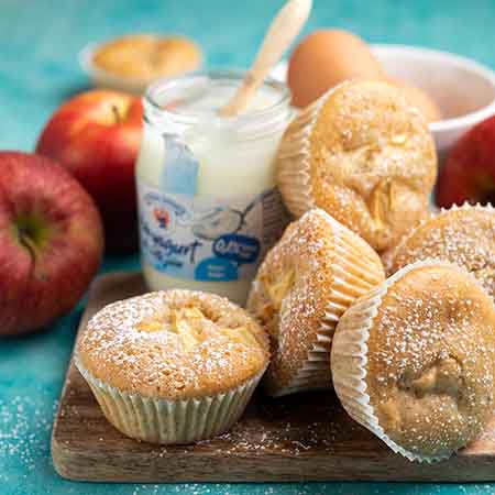 Muffin alle mele e yogurt