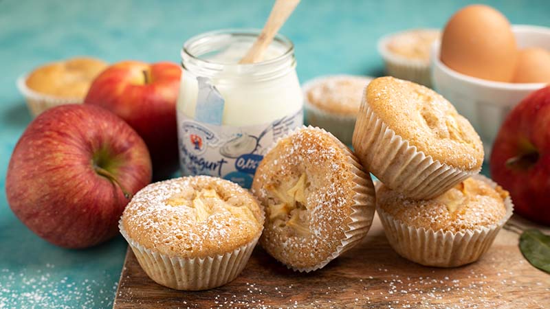 Muffin alle mele e yogurt