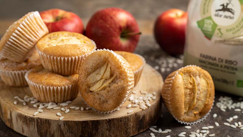 Muffin alle mele senza glutine
