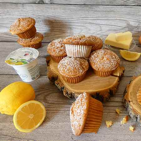 Muffin allo yogurt e limone