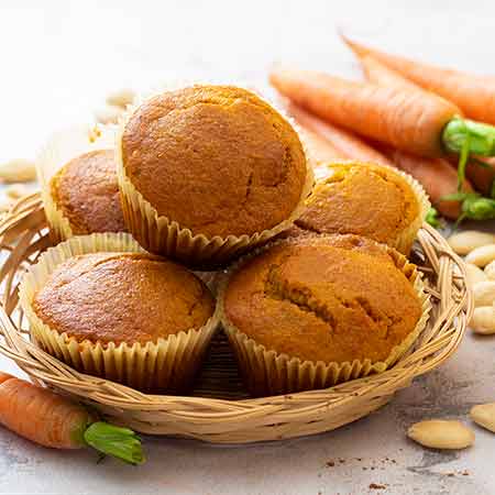 Muffin carote e mandorle