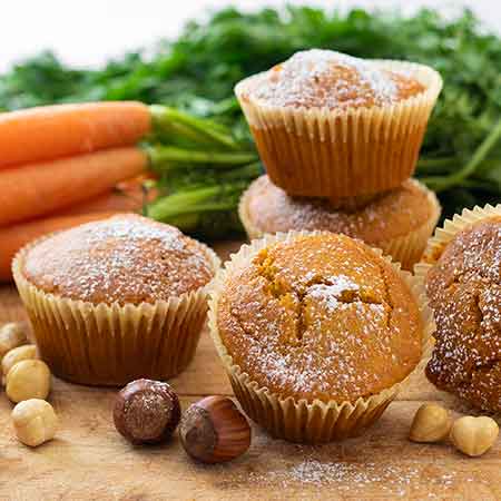 Muffin carote e nocciole