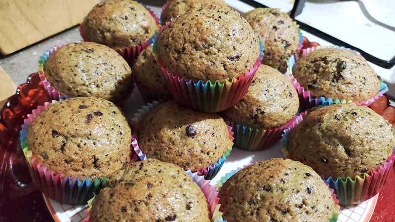 Muffin cioccolato e arancia