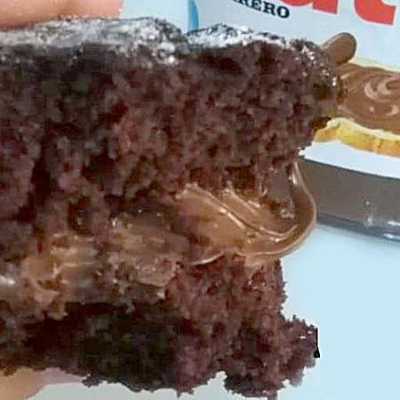 Muffin con cuore di Nutella