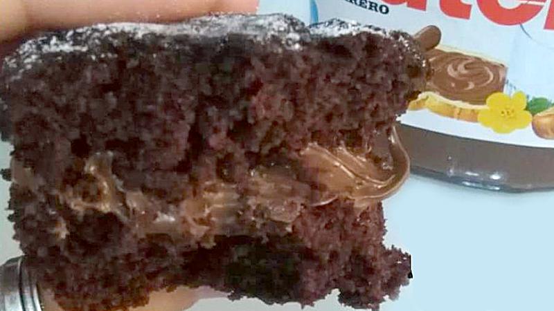 Muffin con cuore di Nutella