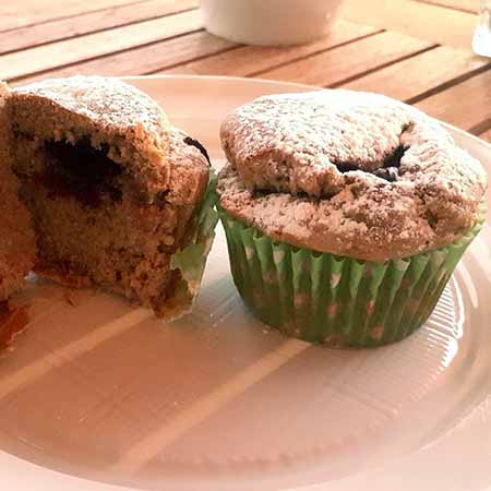 Muffin con farina di castagne