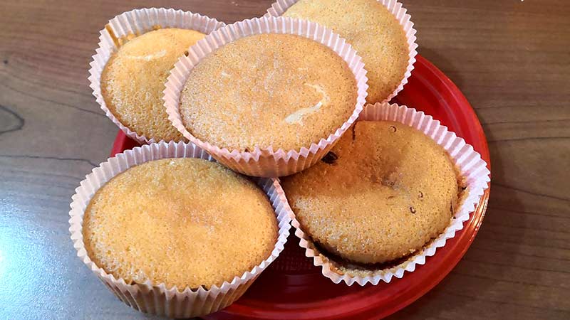 Muffin con farina di riso e Nutkao