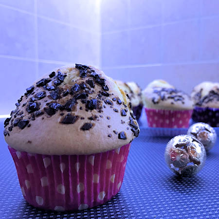 Muffin con gocce di cioccolata