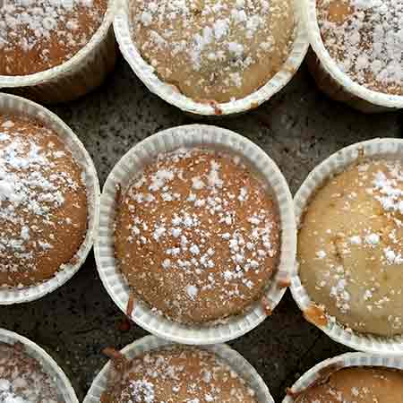 Muffin cuor di Nutella all'acqua